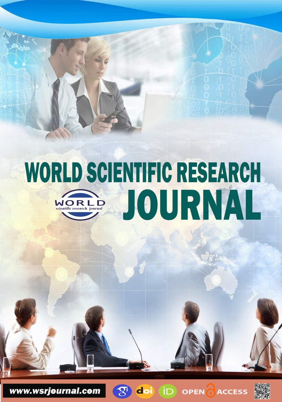 					View Vol. 33 No. 1 (2024): World scientific research journal|WSRJ|Volume-33|Issue-1
				